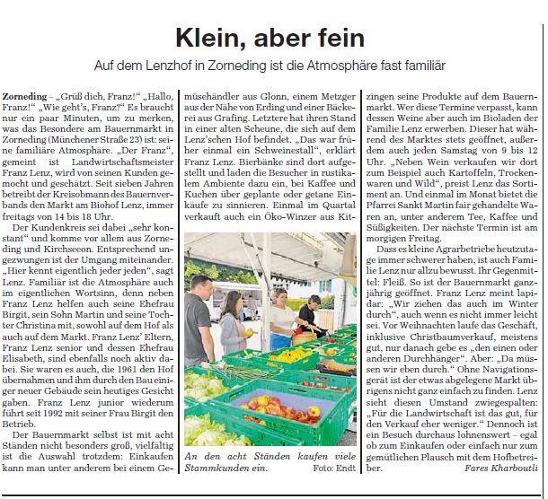 SZ besucht Bauernmarkt